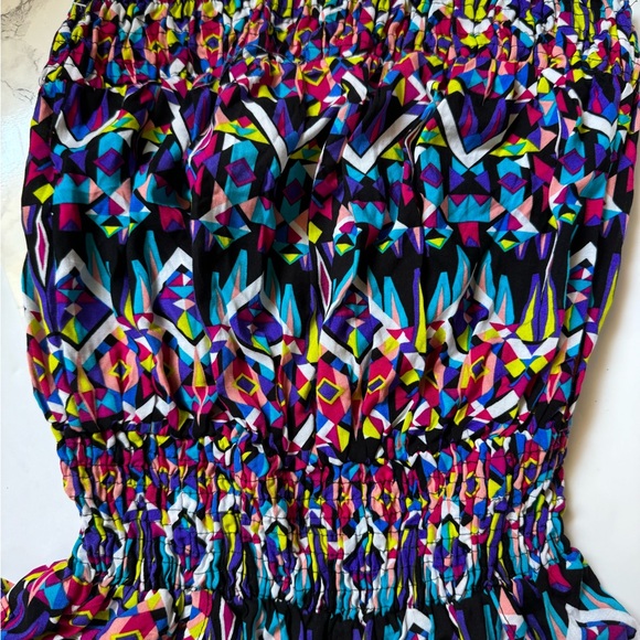 TOXIk Multicolor Strapless Short jumper with front and rear pockets . Size 2X - Picture 4 of 12